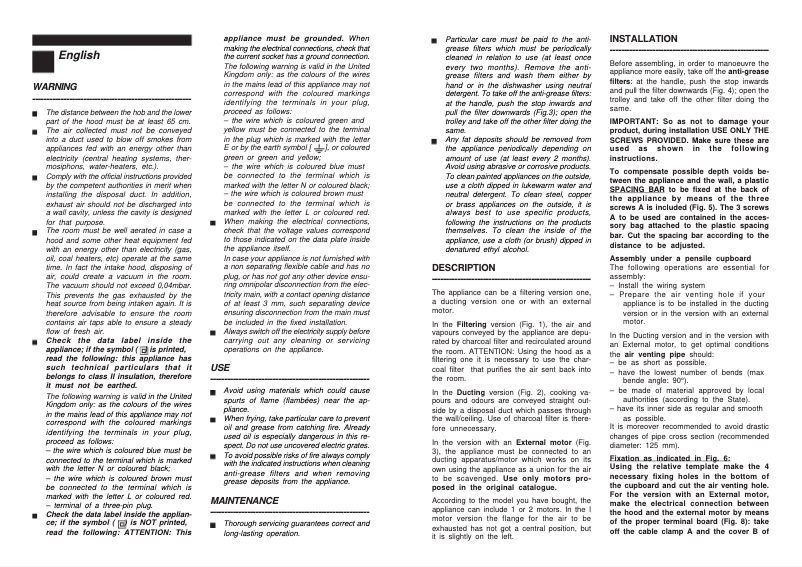 Page 1 de la notice Manuel utilisateur Rosieres RT 623/1