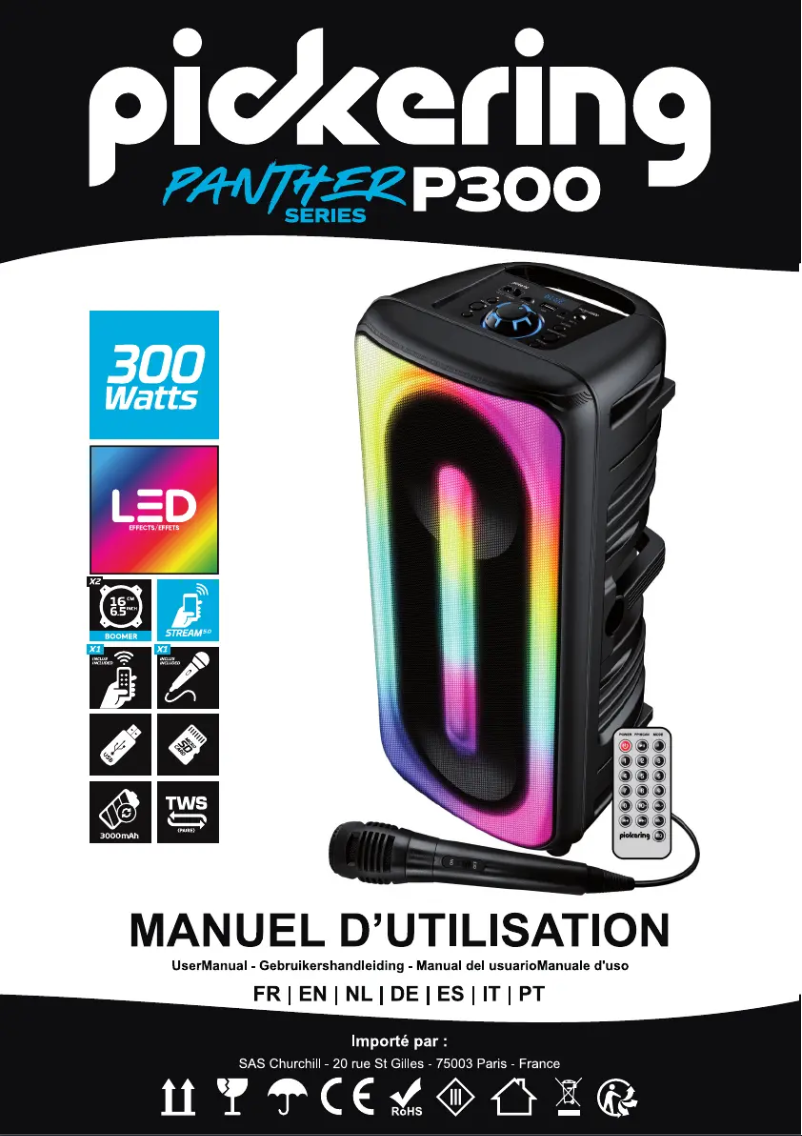 Image de la première page du manuel de l'appareil PANTHER P300