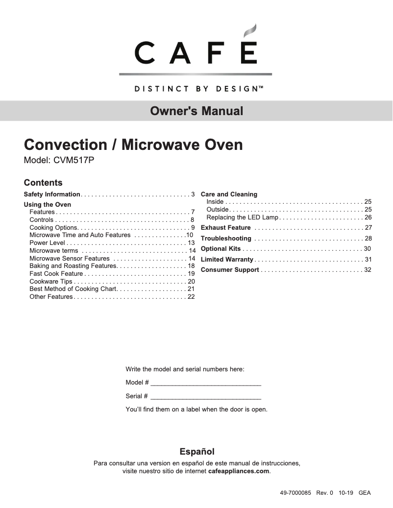 Imagen de la primera página del manual del dispositivo CVM517P4MW2