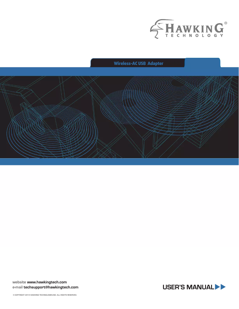 Page 1 de la notice Manuel utilisateur Hawking Technologies HW7ACU