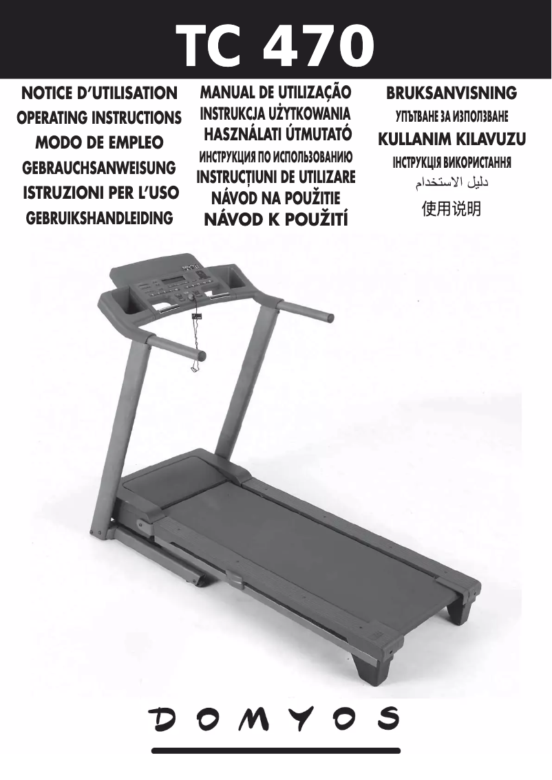 Page n°1 - Manuel utilisateur Domyos TC 470