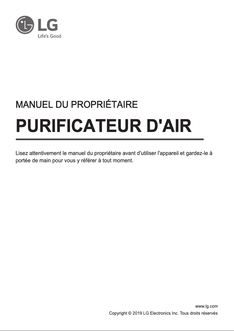 Image de la première page du manuel de l'appareil AS60GDWV0