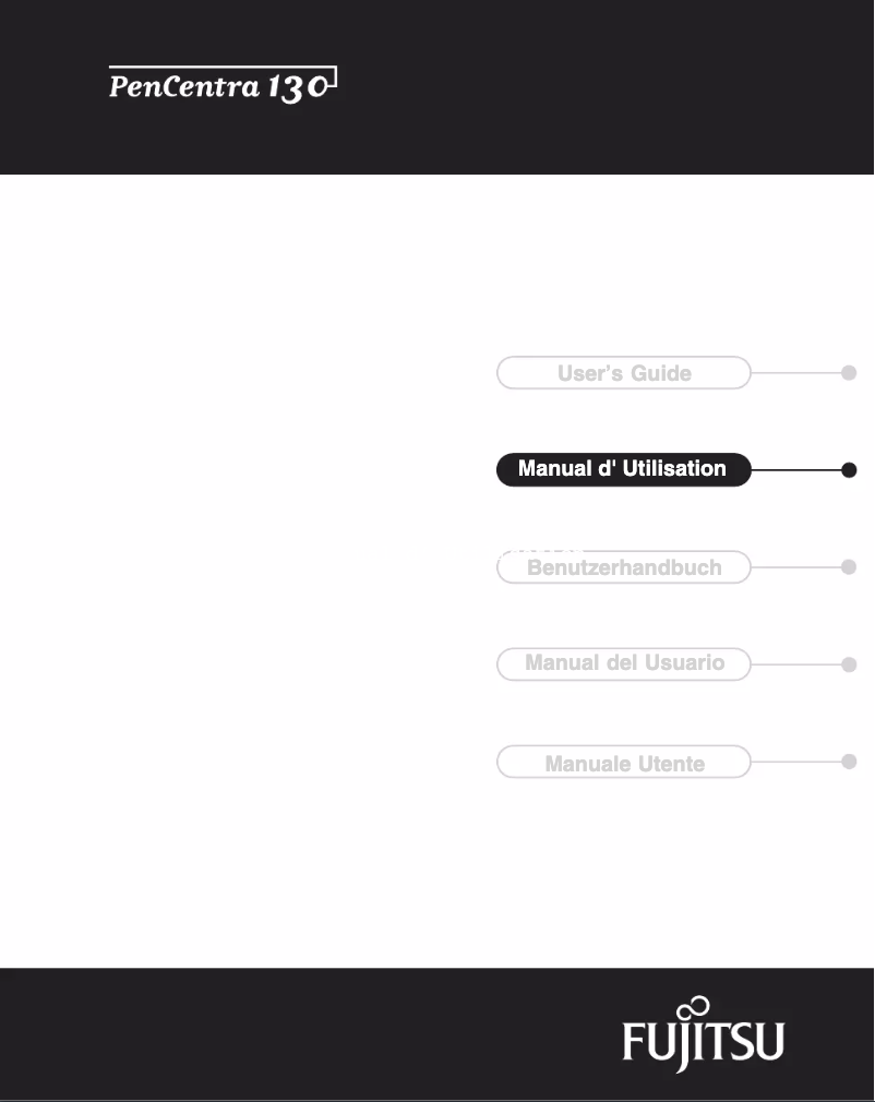 Page 1 de la notice Manuel utilisateur Fujitsu PenCentra 130
