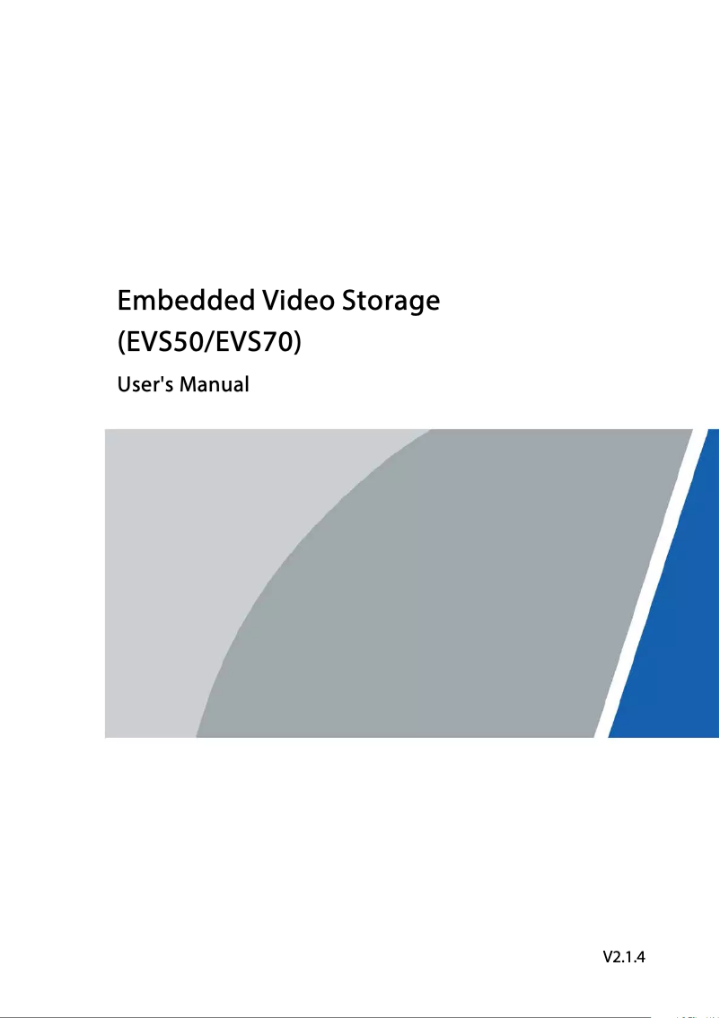 Image de la première page du manuel de l'appareil EVS7024S-R