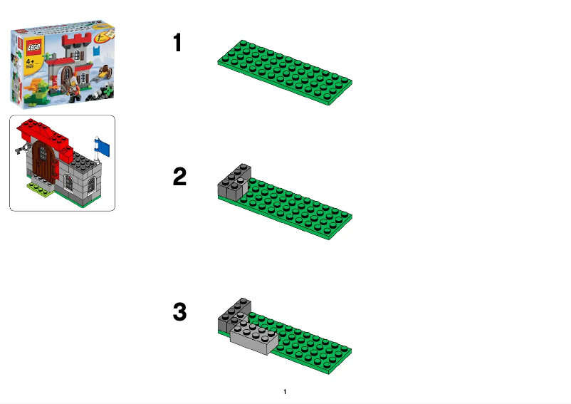 Page n°1 - Manuel utilisateur Lego ® Castle Building Set