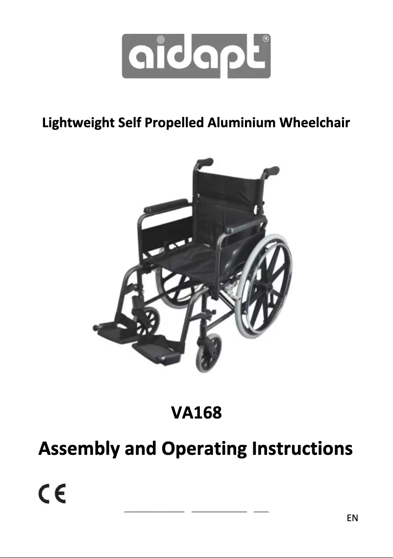 Page n°1 - Manuel utilisateur Aidapt VA168