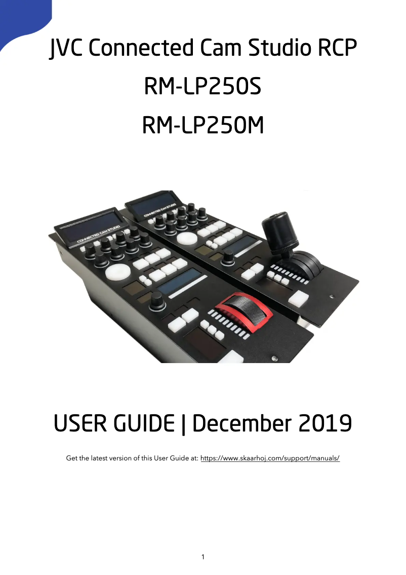 Page 1 de la notice Manuel utilisateur JVC RM-LP250M