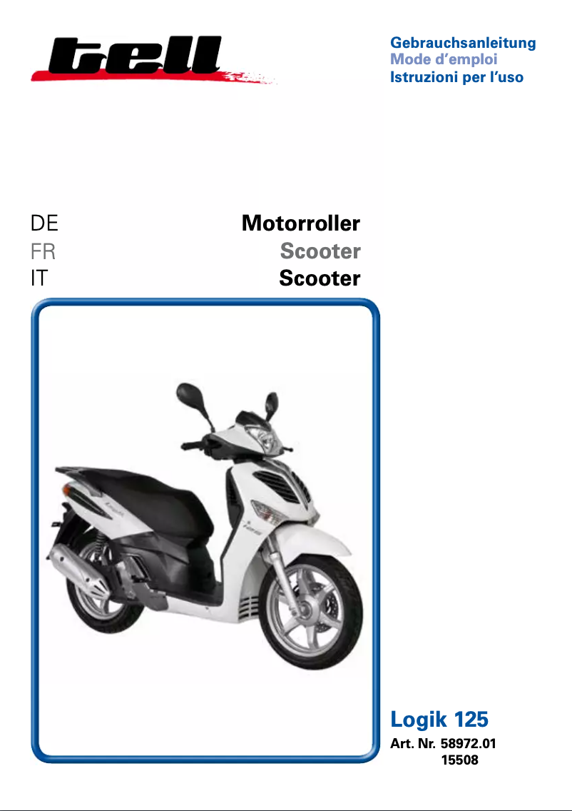 Page 1 de la notice Manuel utilisateur Tell Logik 125