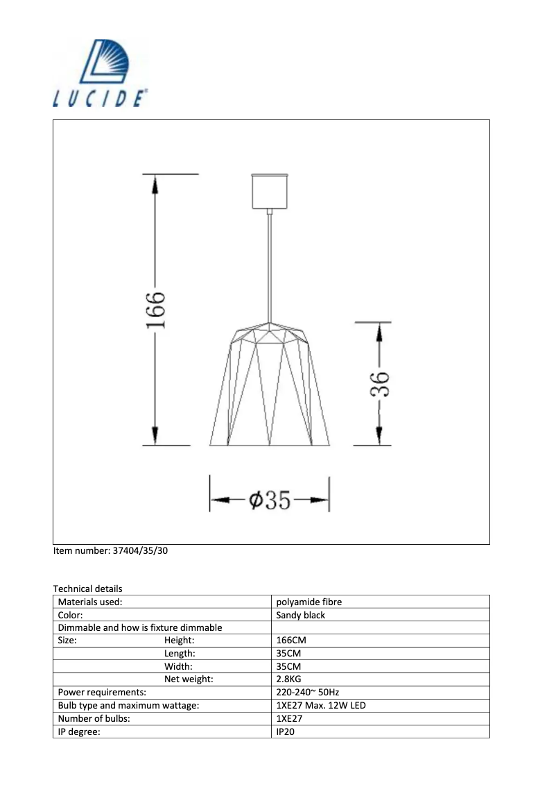 Page n°1 - Manuel utilisateur Lucide Geometry