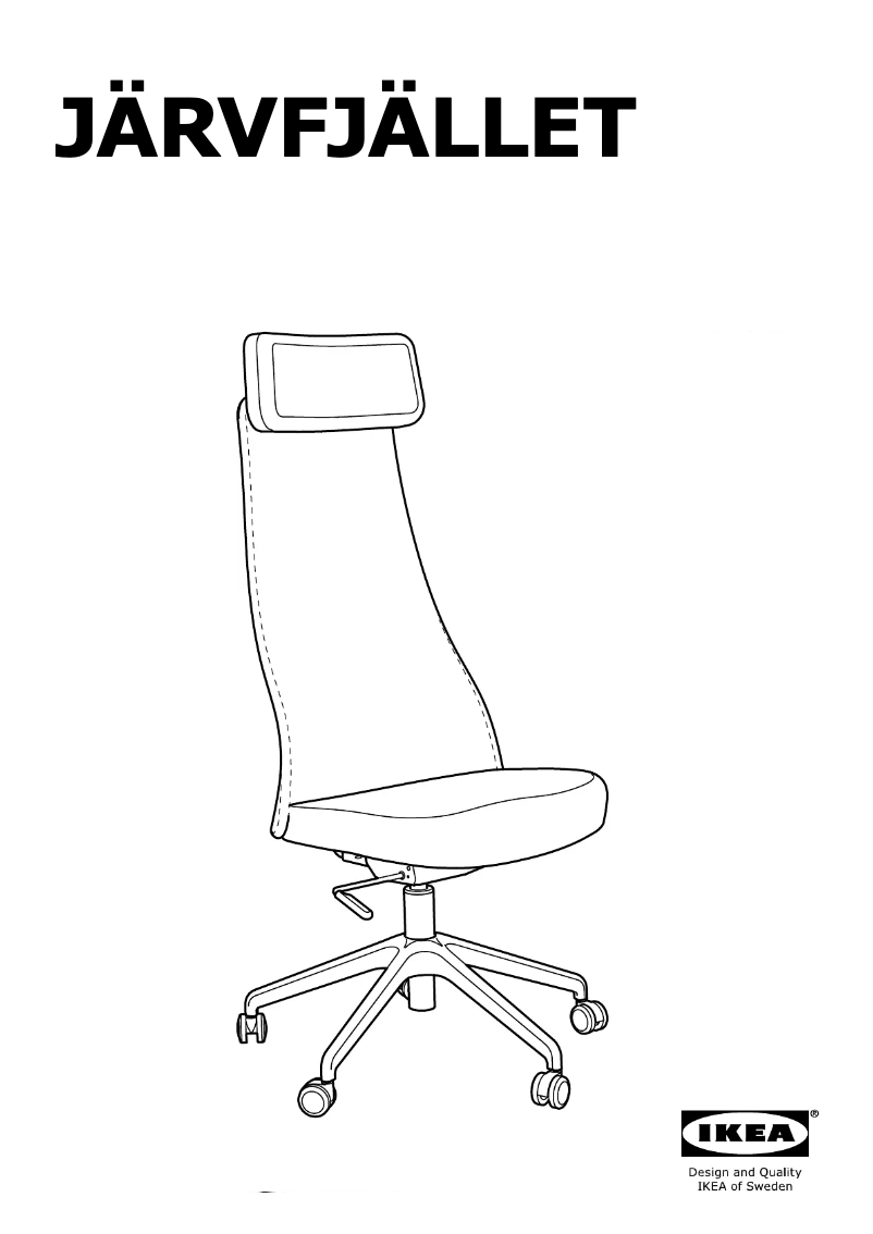 Page 1 de la notice Mode d'emploi Ikea JARVFJALLET