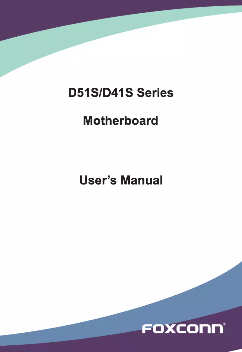 Page 1 de la notice Manuel utilisateur Foxconn D51S