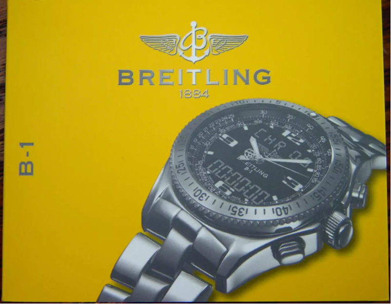 Page n°1 - Manuel utilisateur Breitling B-1