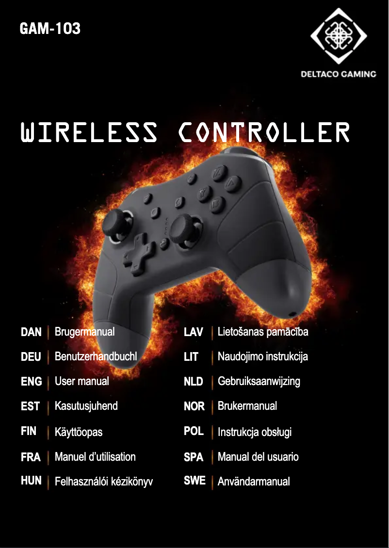 Page 1 de la notice Manuel utilisateur Deltaco GAM-103