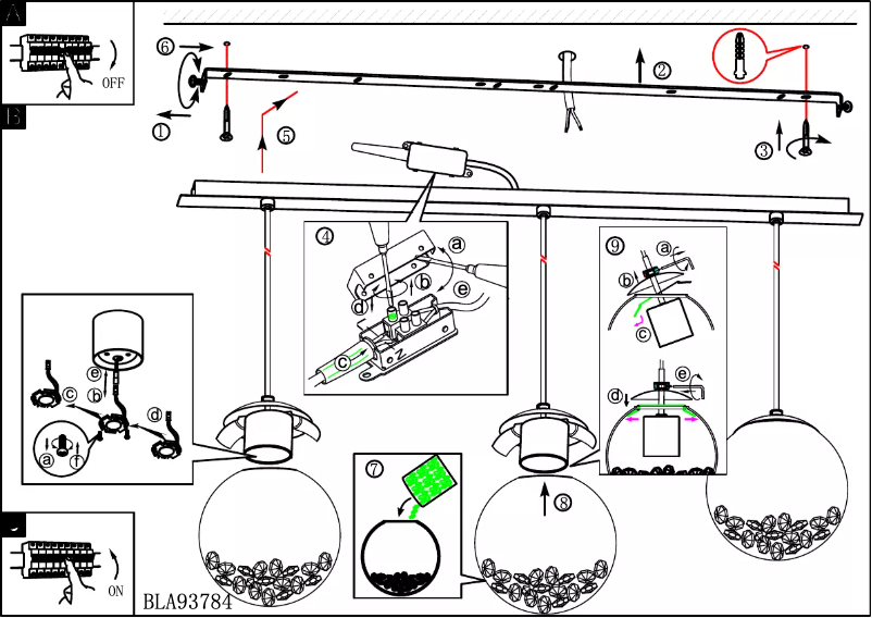 Page 1 de la notice Manuel utilisateur Eglo Montefio 1