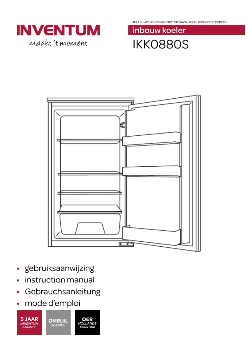 Page n°1 - Manuel utilisateur Inventum IKK0880S