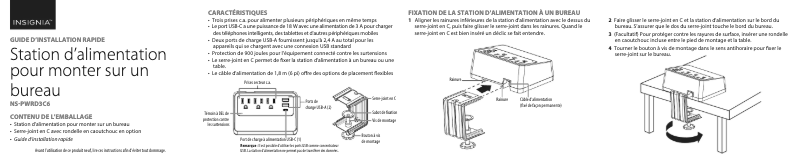 Image de la première page du manuel de l'appareil NS-PWRD3C6