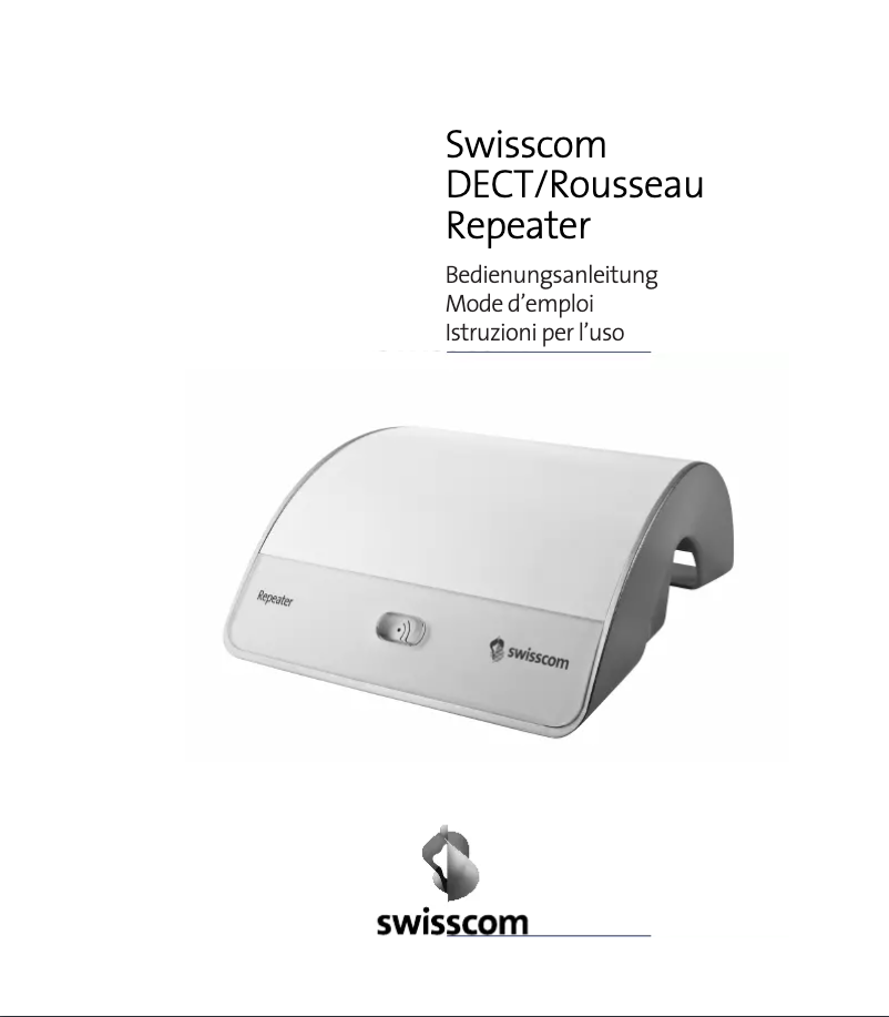 Image de la première page du manuel de l'appareil DECT Repeater