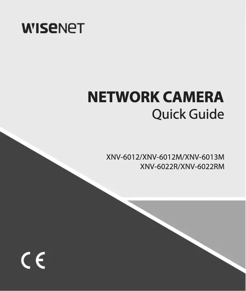 Page n°1 - Manuel utilisateur Hanwha XNV-6022R