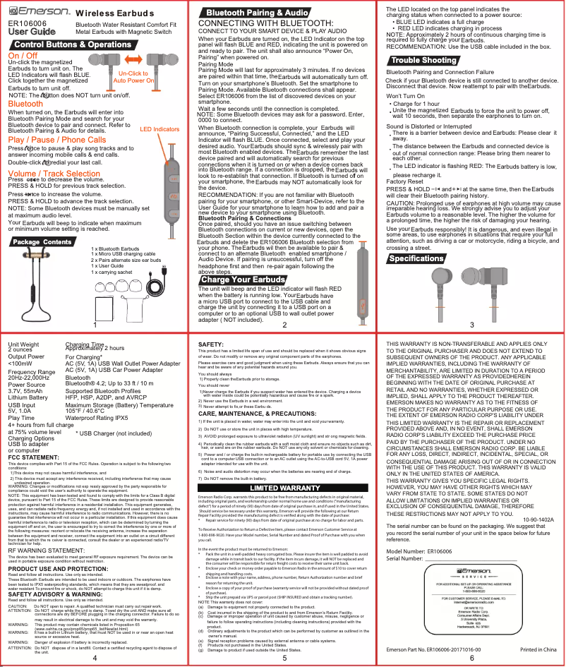Image de la première page du manuel de l'appareil ER106006
