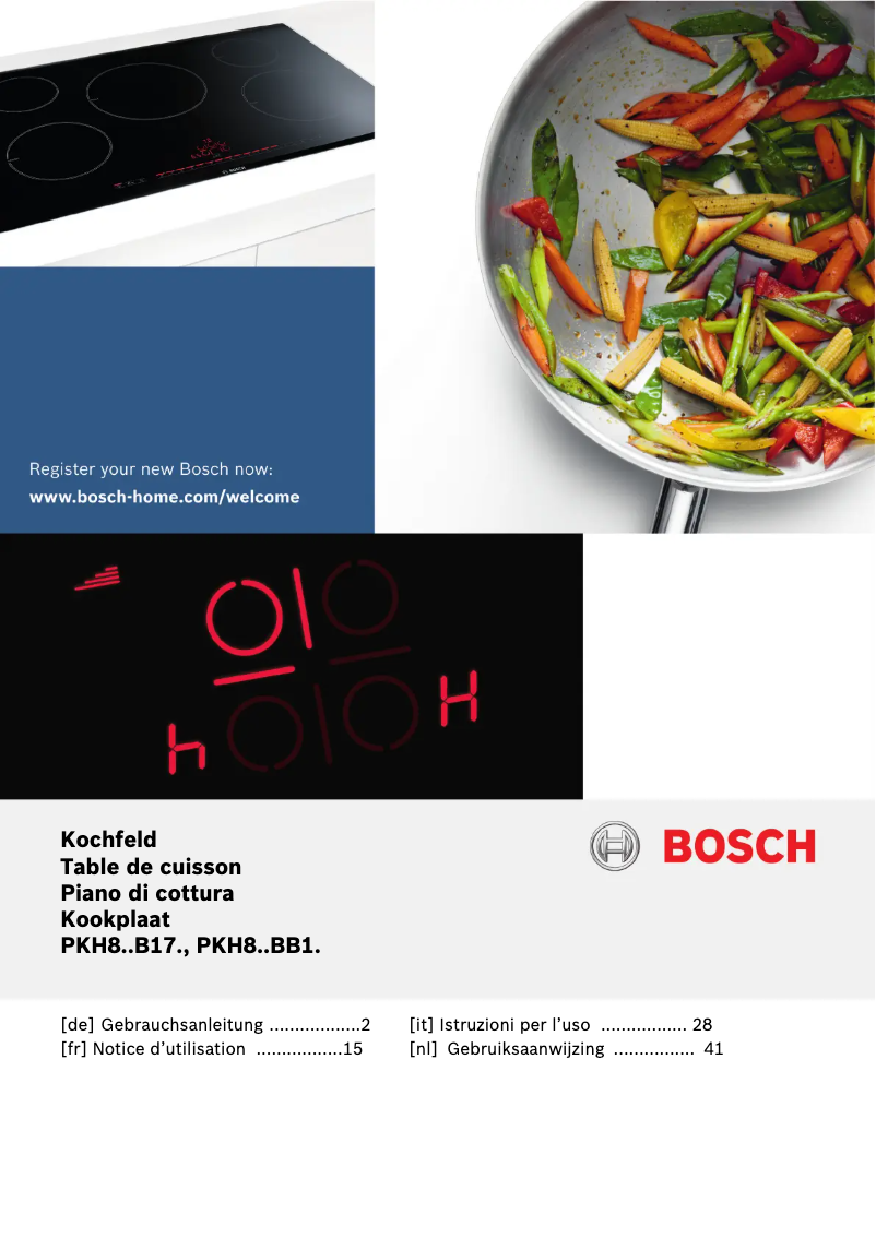 Page 1 de la notice Manuel utilisateur Bosch HBD672FH80