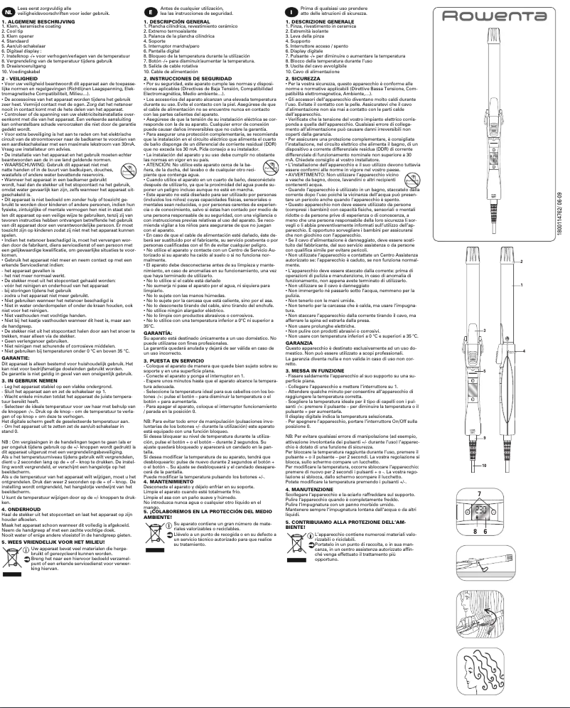 Image de la première page du manuel de l'appareil CF3150 Digital Curl