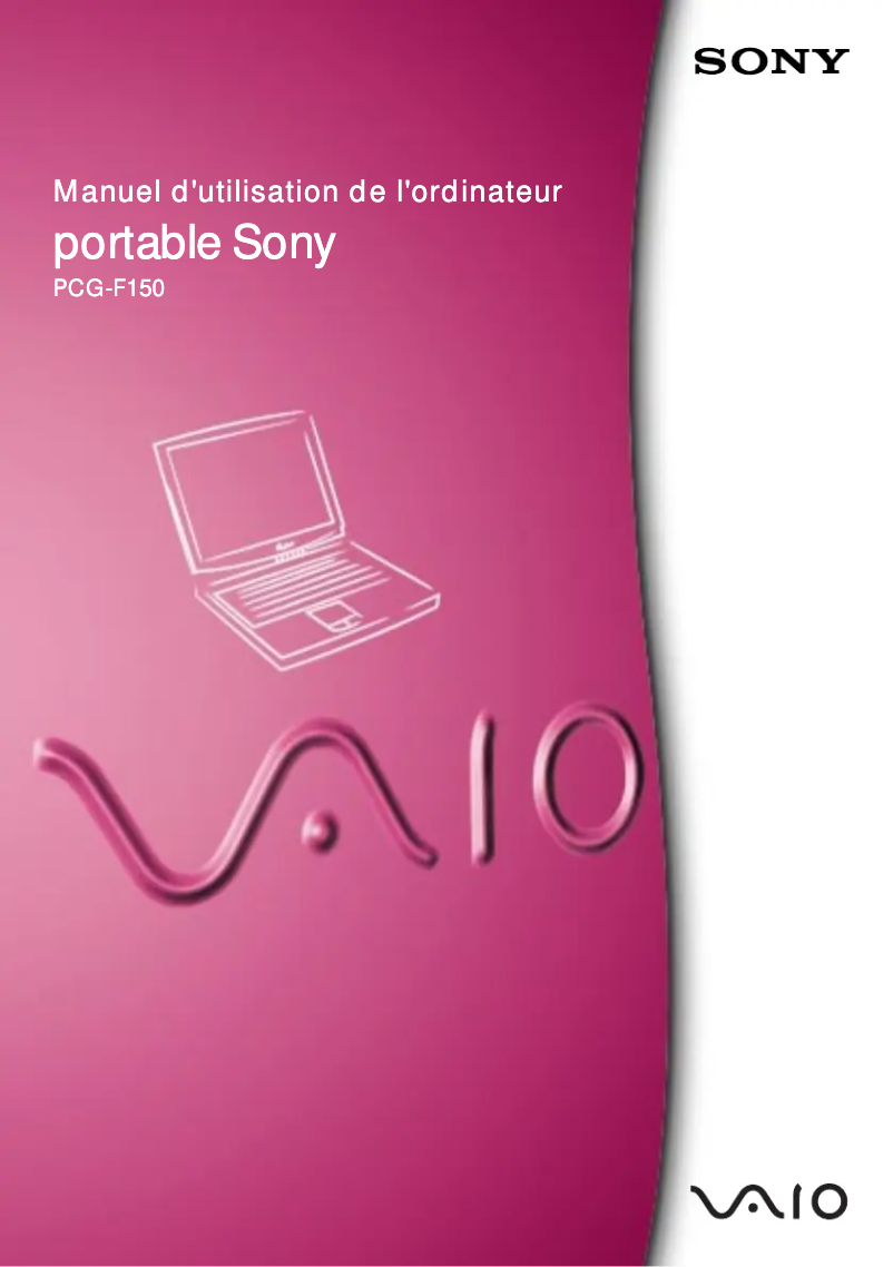 Page n°1 - Manuel utilisateur Sony Vaio PCG-F150