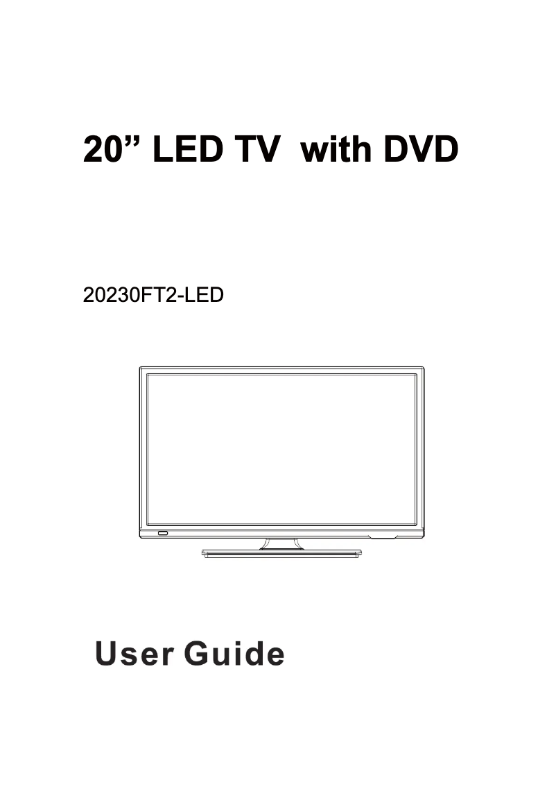 Image de la première page du manuel de l'appareil 20230FT2-LED