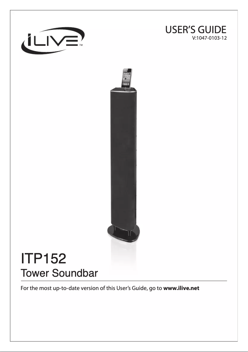 Page 1 de la notice Manuel utilisateur iLive ITP152B