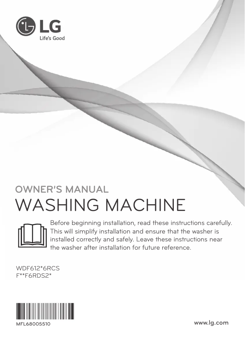 Page n°1 - Manuel utilisateur LG WDF61206RCS