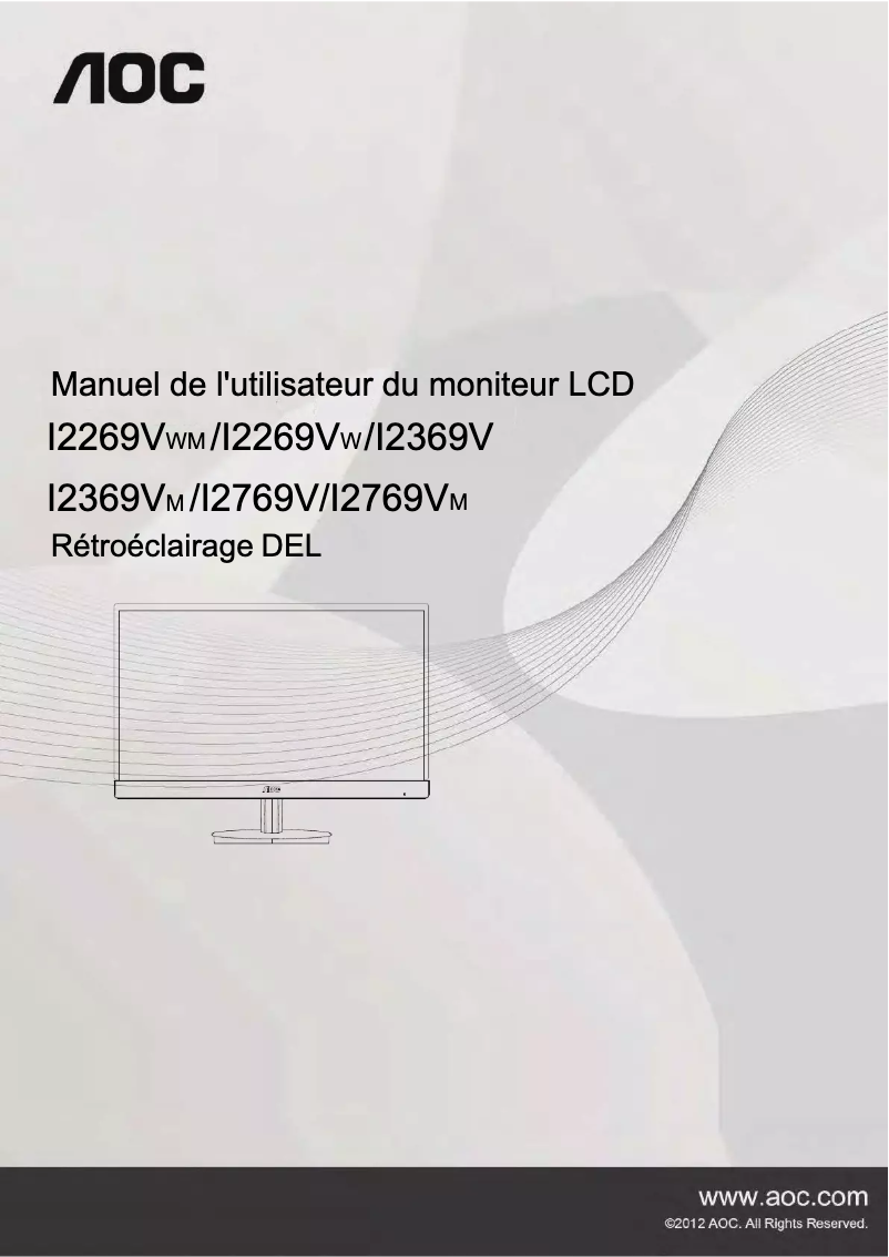 Image de la première page du manuel de l'appareil I2369V