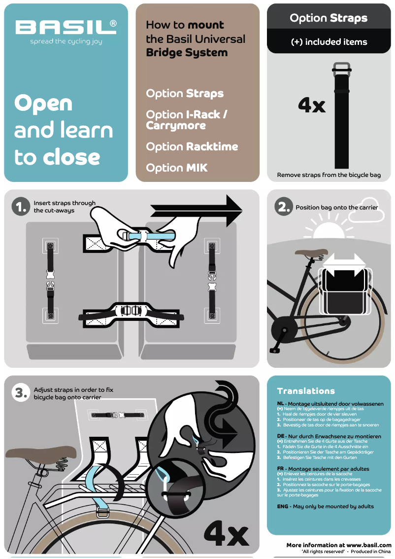 Page 1 of the manual User Manual Basil Mara XL