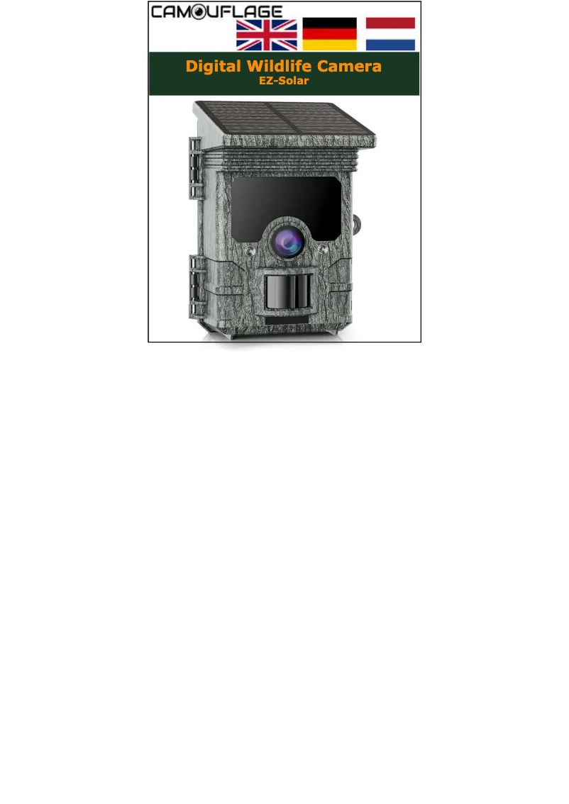 Image de la première page du manuel de l'appareil EZ-Solar