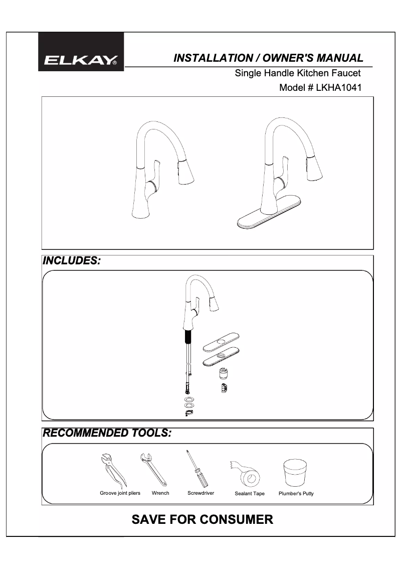 Imagen de la primera página del manual del dispositivo LKHA1041CR