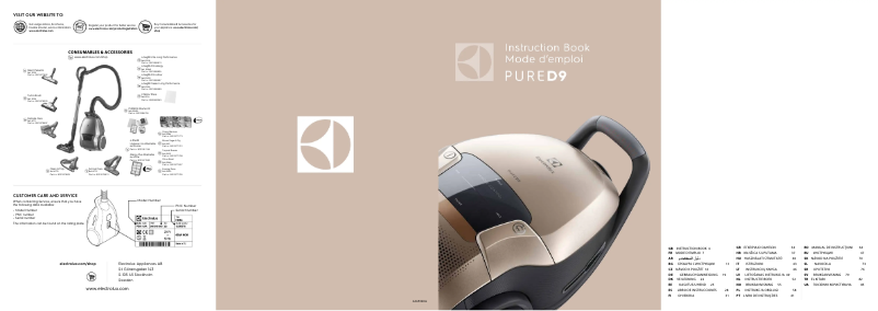 Page n°1 - Manuel utilisateur Electrolux PD91-8SSM