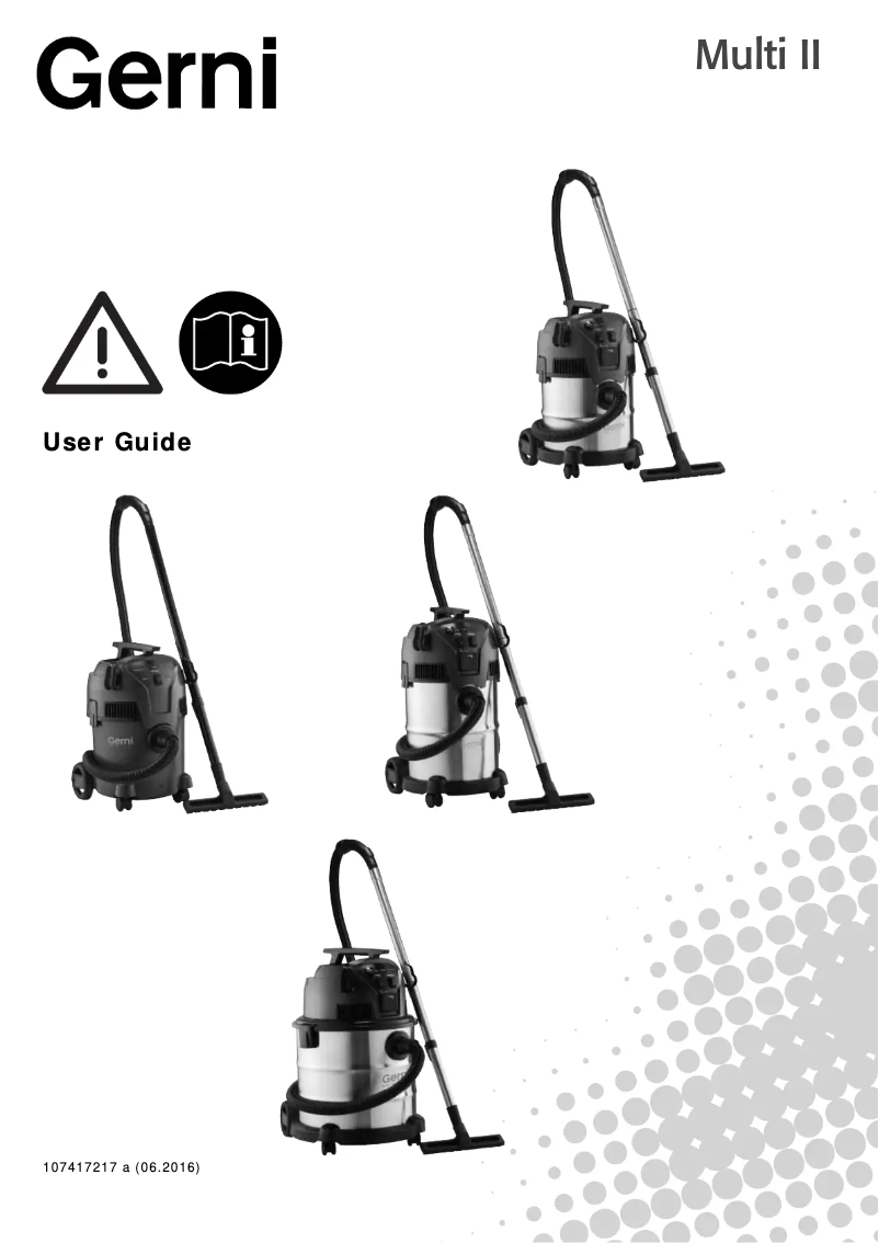 Image de la première page du manuel de l'appareil Multi II