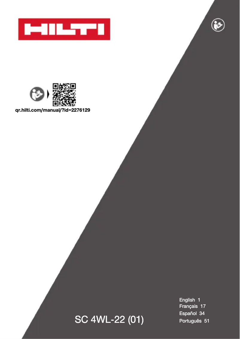 Page n°1 - Manuel utilisateur Hilti SC 4WL-22