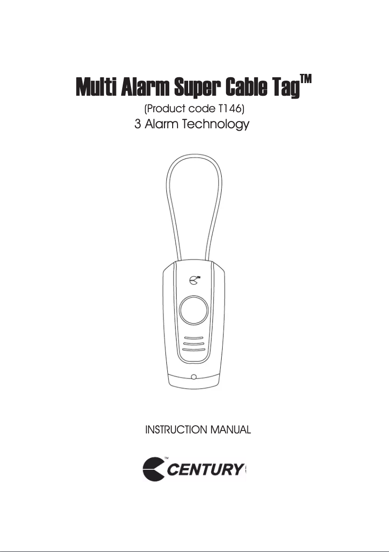 Image de la première page du manuel de l'appareil Multi Alarm Super Cable Tag T146
