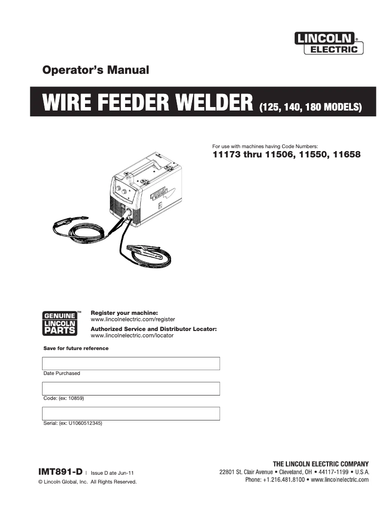 Imagen de la primera página del manual del dispositivo EASY MIG 180