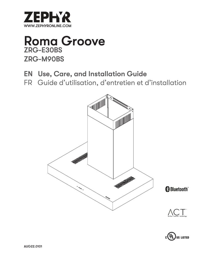 Page n°1 - Manuel utilisateur Zephyr ZRG-M90BS