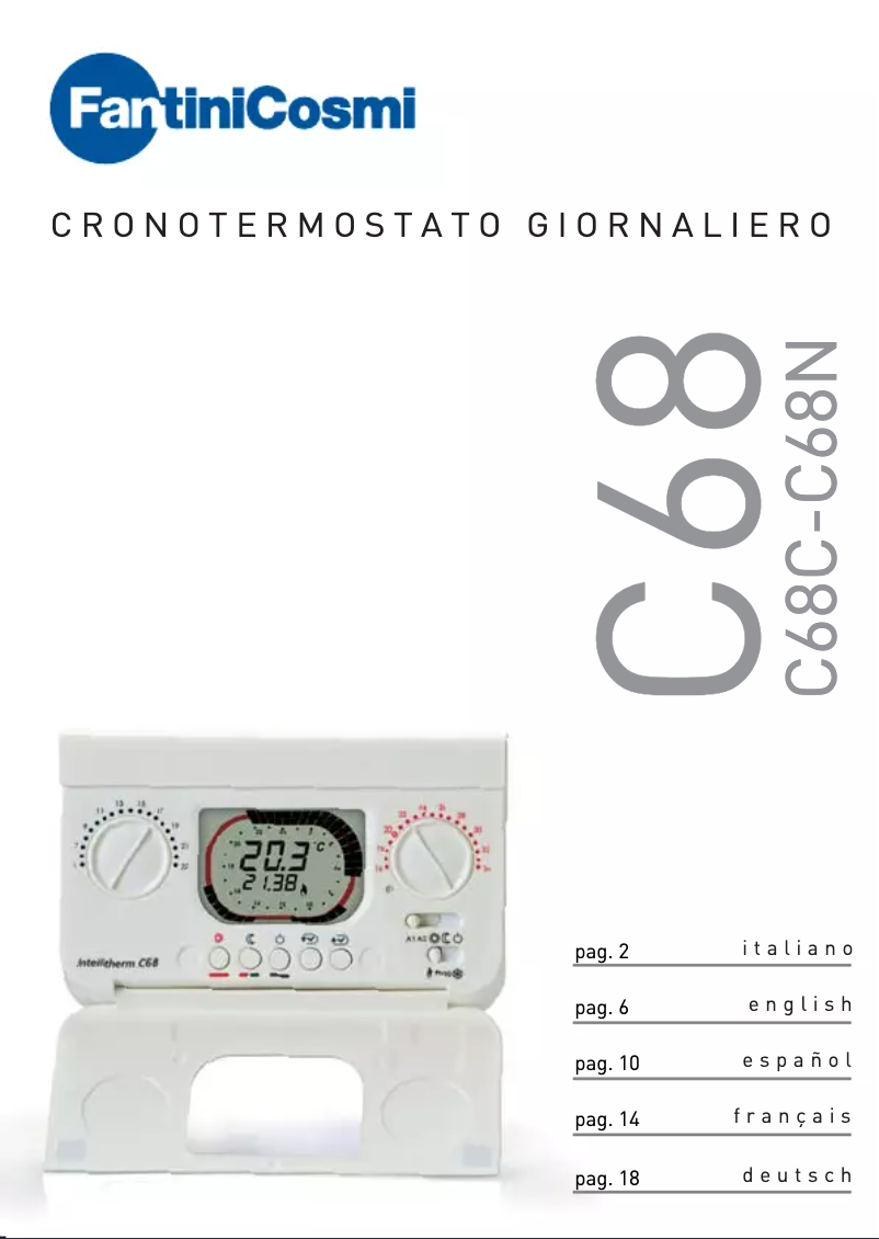 Image de la première page du manuel de l'appareil IntelliTherm C68