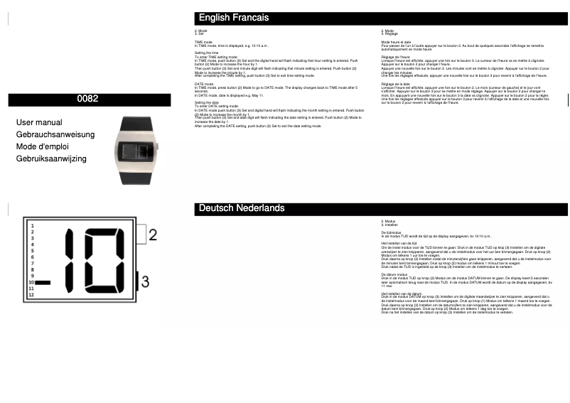Page 1 de la notice Manuel utilisateur Davis 0082