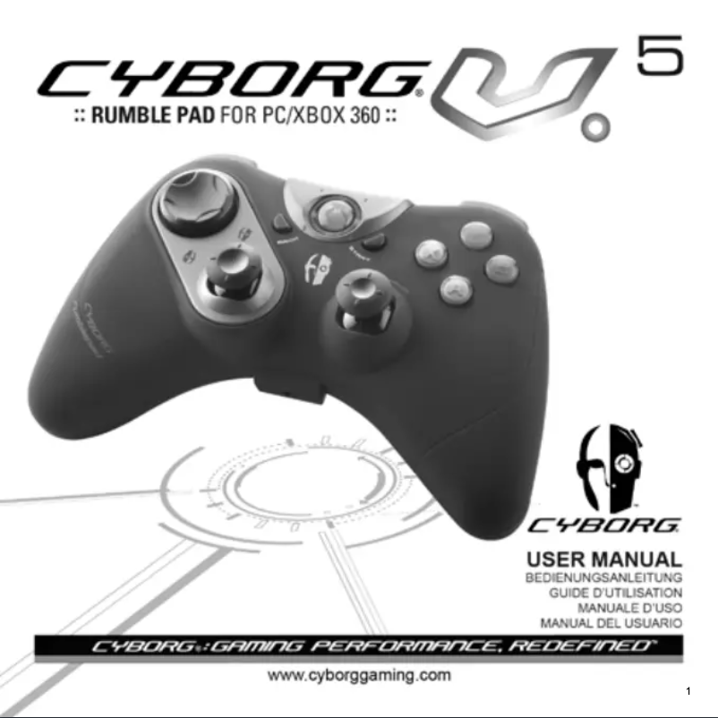 Page n°1 - Manuel utilisateur Cyborg V.5 Rumble Pad