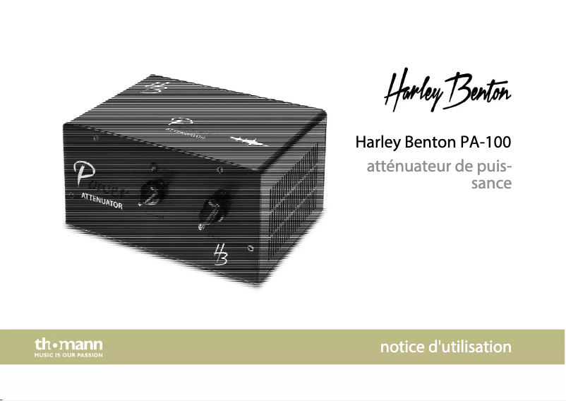 Page 1 de la notice Manuel utilisateur Harley Benton PA-100