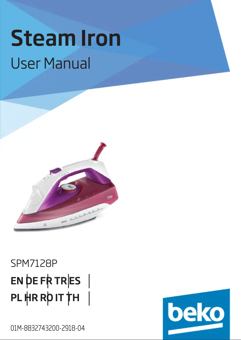 Page 1 de la notice Manuel utilisateur Beko SPM 7128P