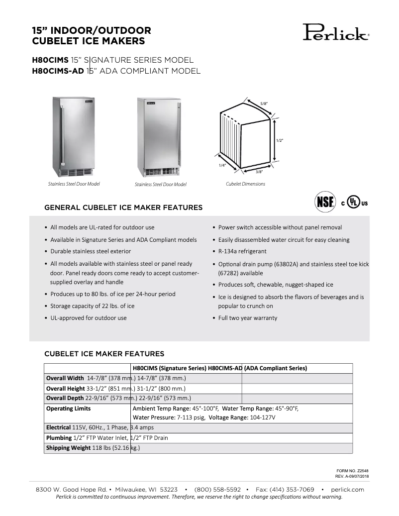 Image de la première page du manuel de l'appareil H80CIMS-ADR
