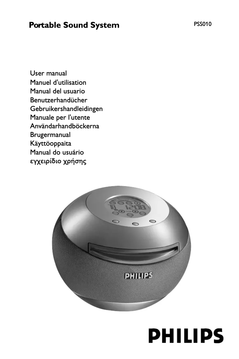 Page n°1 - Manuel utilisateur Philips PSS010