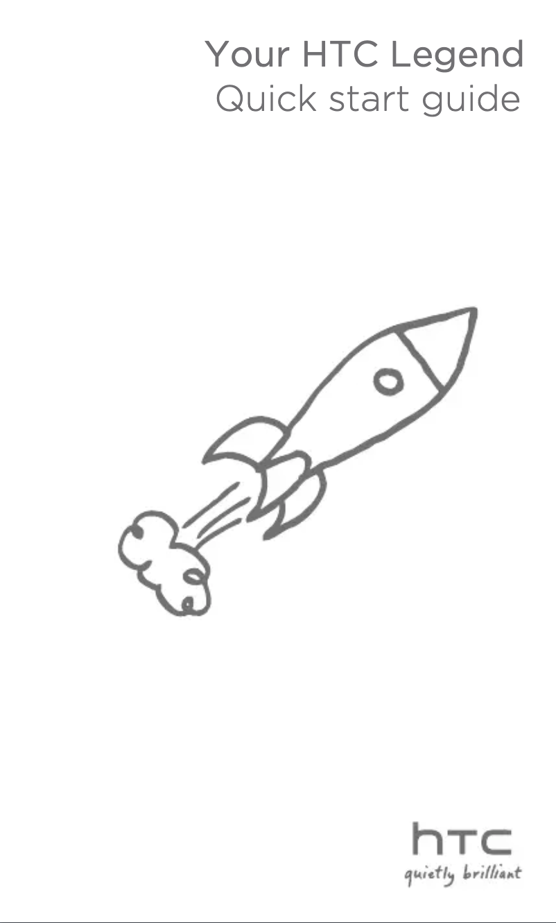 Page 1 de la notice Guide de démarrage rapide HTC Legend
