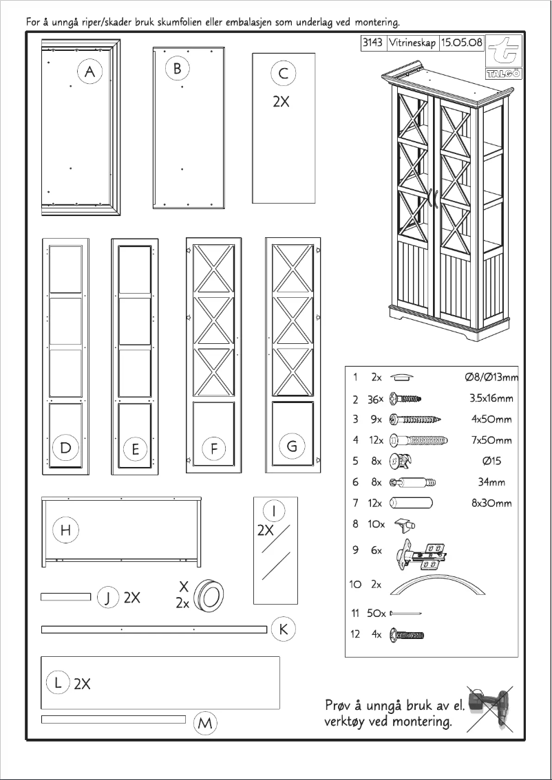 Page 1 de la notice Manuel utilisateur Talgø Konvall