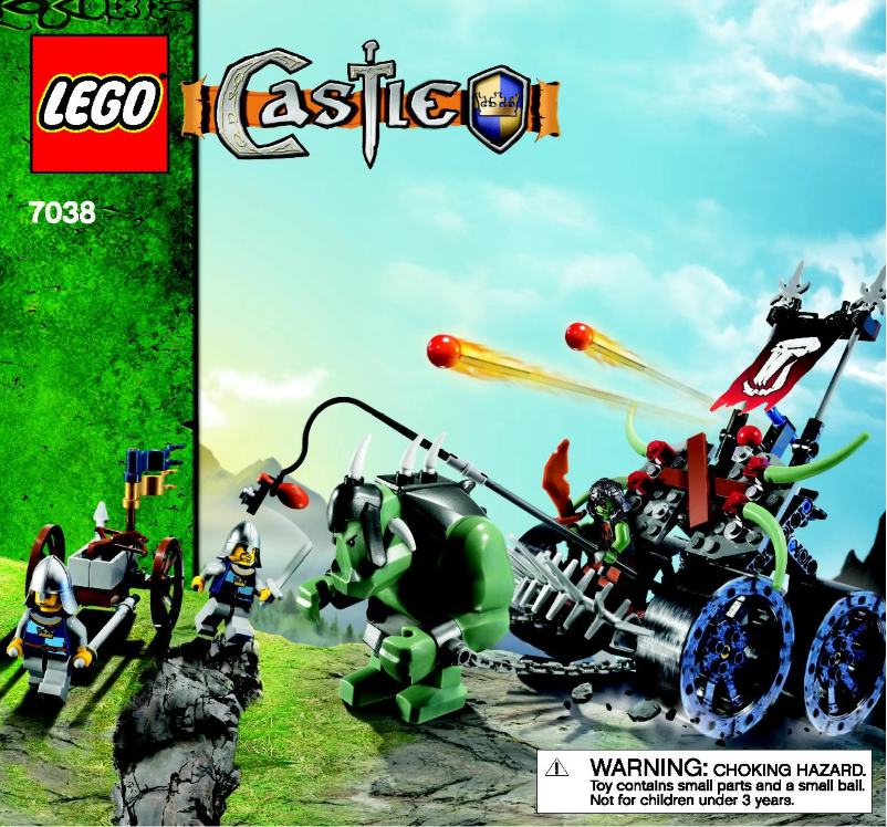 Page 1 de la notice Manuel utilisateur Lego Castle 7038