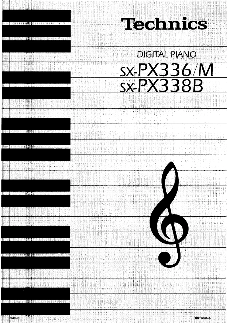 Page 1 de la notice Manuel utilisateur Technics SX-PX336